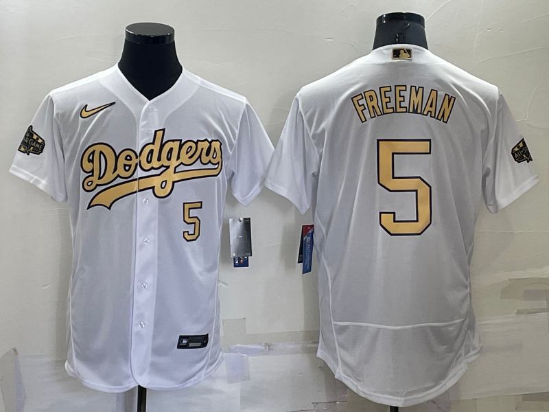 Dodgers 5 Freddie Freeman White Nike 2022 MLB All-Star Flexbase Jerseys