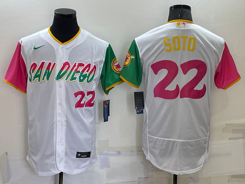 Padres 22 Juan Soto White Nike 2022 City Connect Flexbase Jerseys