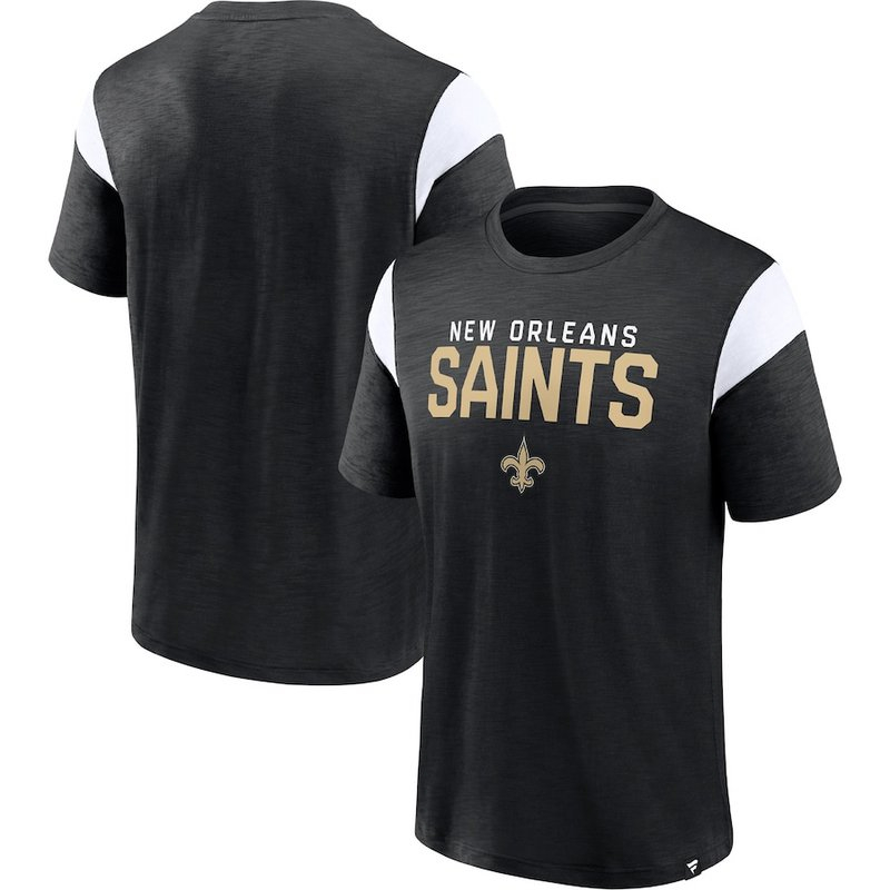 Men's New Orleans Saints Fanatics Branded Black Home Stretch Team T-Shirt