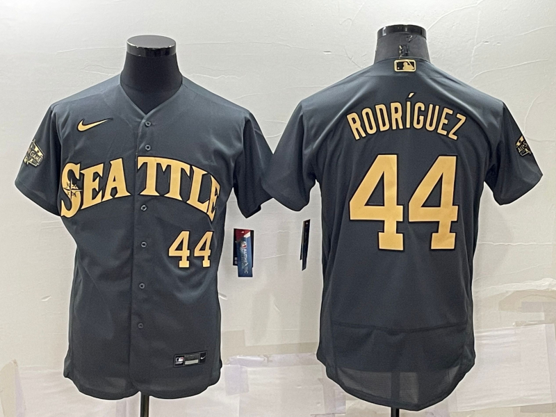 Mariners 44 Julio Rodriguez Charcoal Nike 2022 MLB All-Star Flexbase Jersey