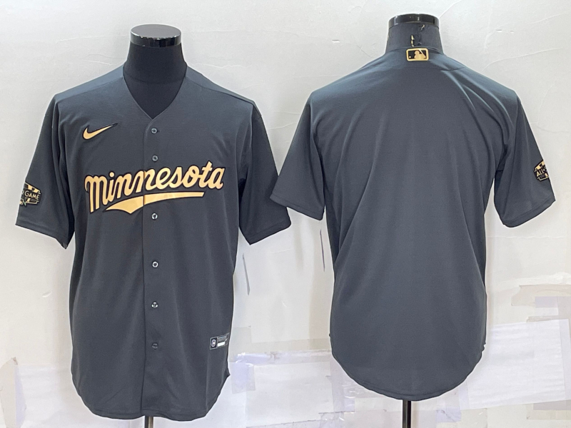 Twins 25 Blank Charcoal Nike 2022 MLB All-Star Cool Base Jersey