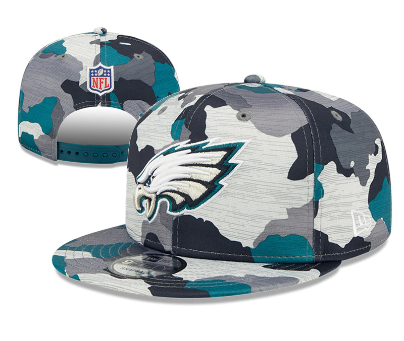 Eagles Team Logo Camo Adjustable Hat YD