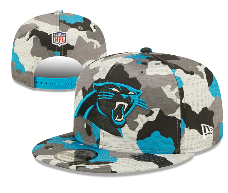 Panthers Team Logo Camo Adjustable Hat YD