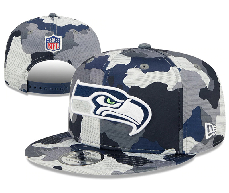 Seahawks Team Logo Camo Adjustable Hat YD