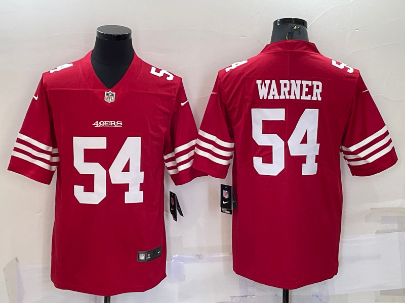 Nike 49ers 54 Fred Warner Red Color Rush Vapor Untouchable Limited Jersey