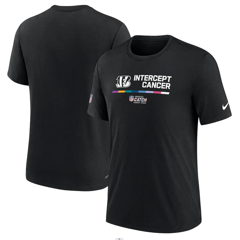 Cincinnati Bengals Nike 2022 NFL Crucial Catch Performance T-Shirt Black
