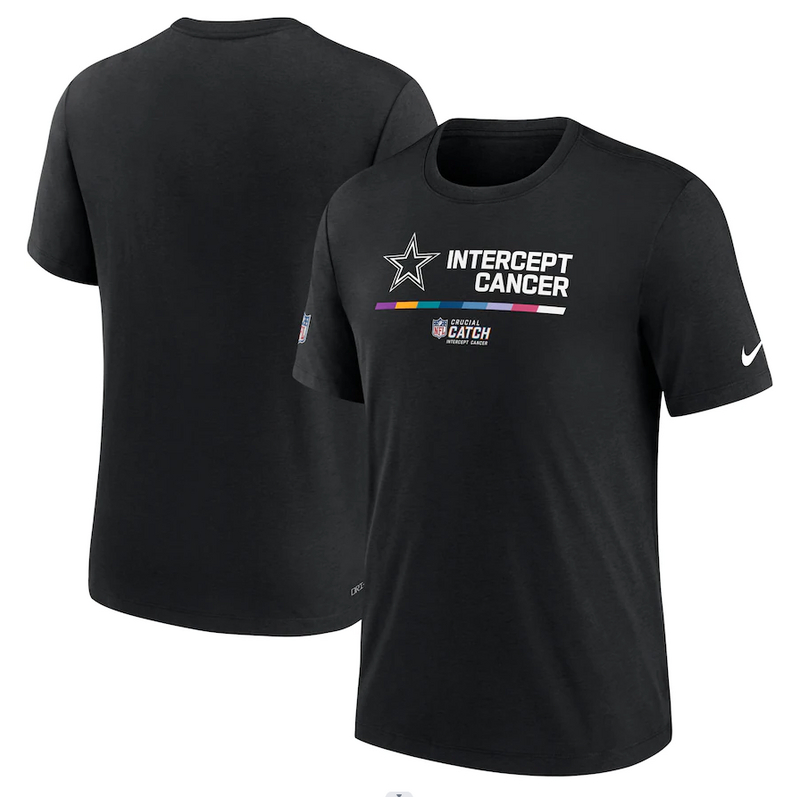 Dallas Cowboys Nike 2022 NFL Crucial Catch Performance T-Shirt Black