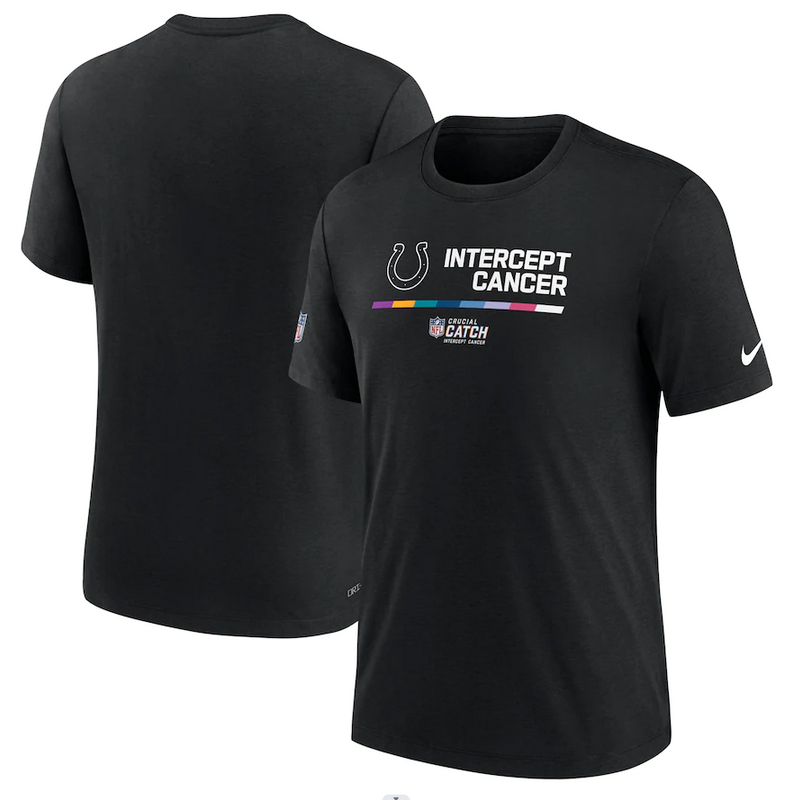Indianapolis Colts Nike 2022 NFL Crucial Catch Performance T-Shirt Black