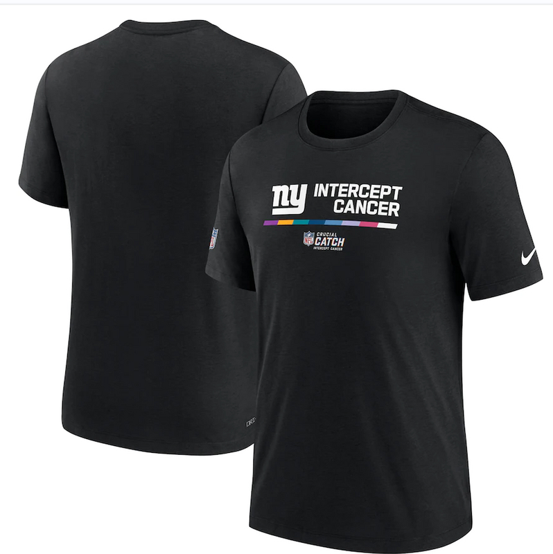 New York Giants Nike 2022 NFL Crucial Catch Performance T-Shirt Black