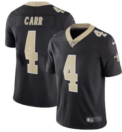 Nike Saints 4 Derek Carr Black Vapor Untouchable Limited Jersey