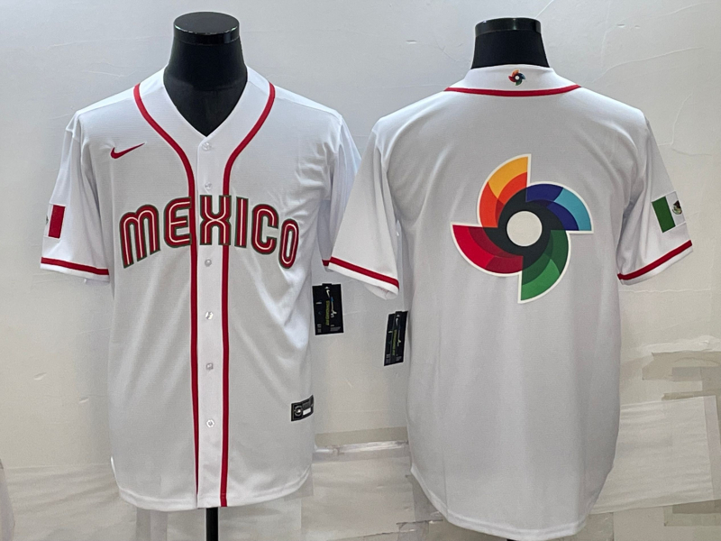 Dominican Republic Blank White Nike 2023 World Baseball Classic Jerseys