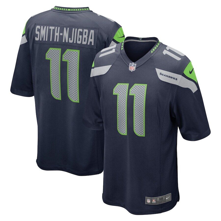 Nike Seahawks 11 Jaxon Smith Njigba Navy 2023 NFL Draft Vapor Limited Jersey