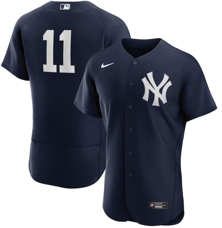 Yankees 11 Anthony Volpe Navy Nike Flexbase Jersey