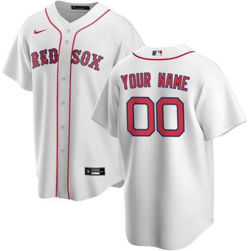 Red Sox Men's Customized White Cool Base Jersey