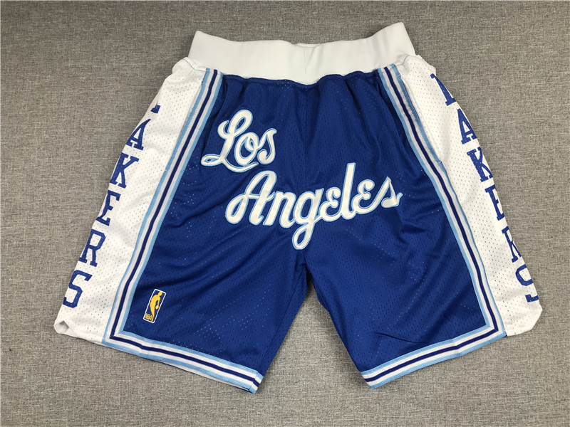 Lakers Teams Blue Just Don With Pocket Swingman Shorts