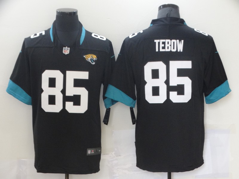 Nike Jaguars 85 Tim Tebow Black 2021 NFL Draft Vapor Untouchable Limited Jersey