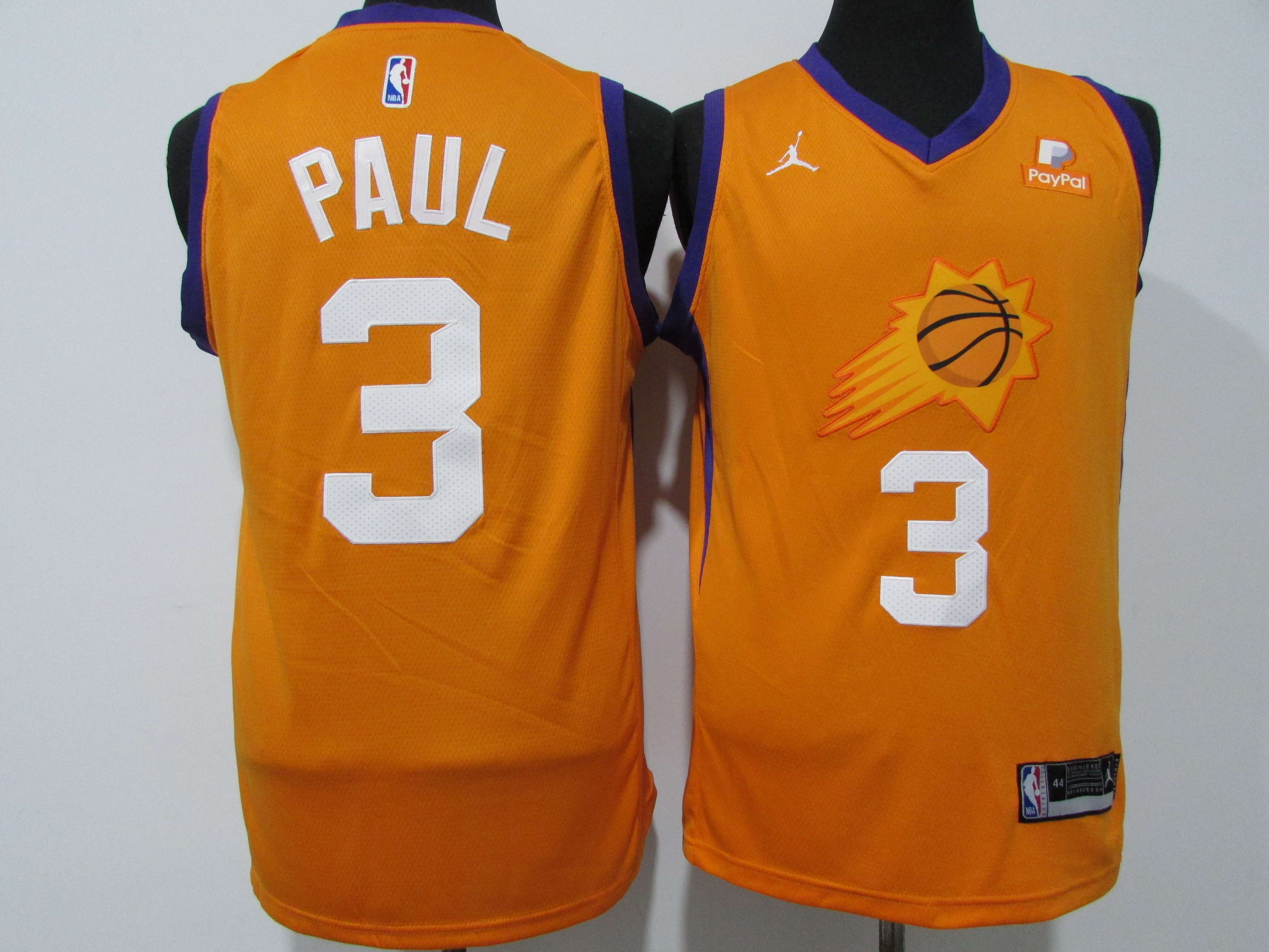 Suns 3 Chris Paul Orange 2020-21 City Edition Swingman Jersey