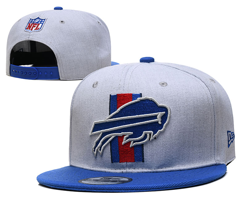 Bills Team Logo Gray Blue Adjustable Hat YD
