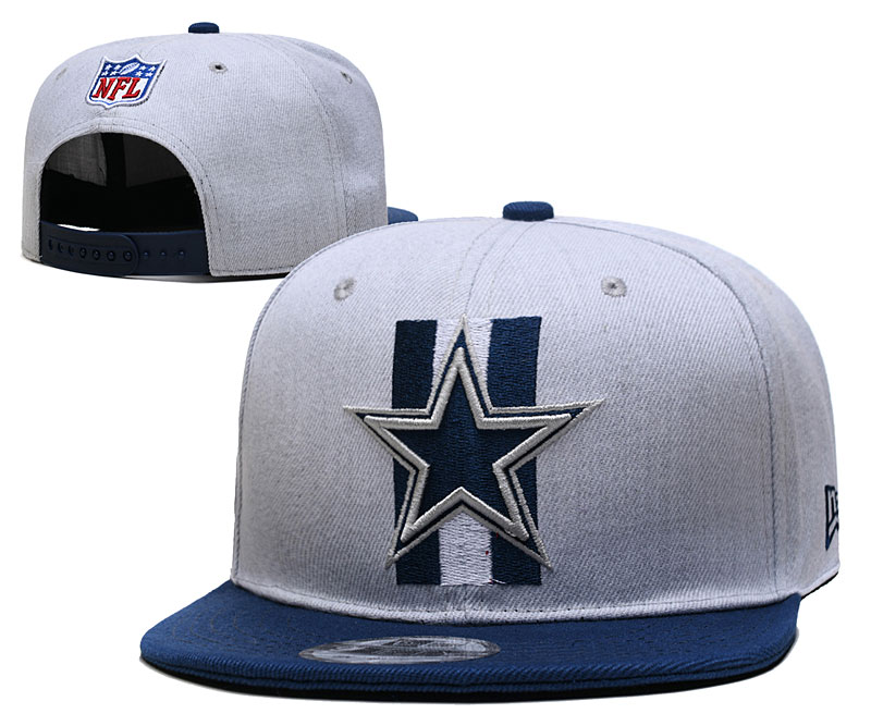 Cowboys Team Logo Gray Adjustable Hat YD