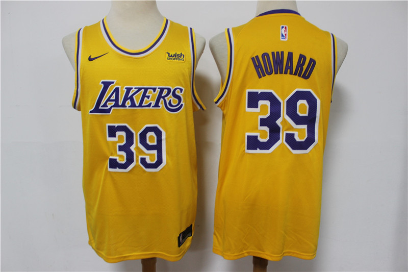 Lakers 39 Dwight Howard Yellow Nike Swingman Jersey