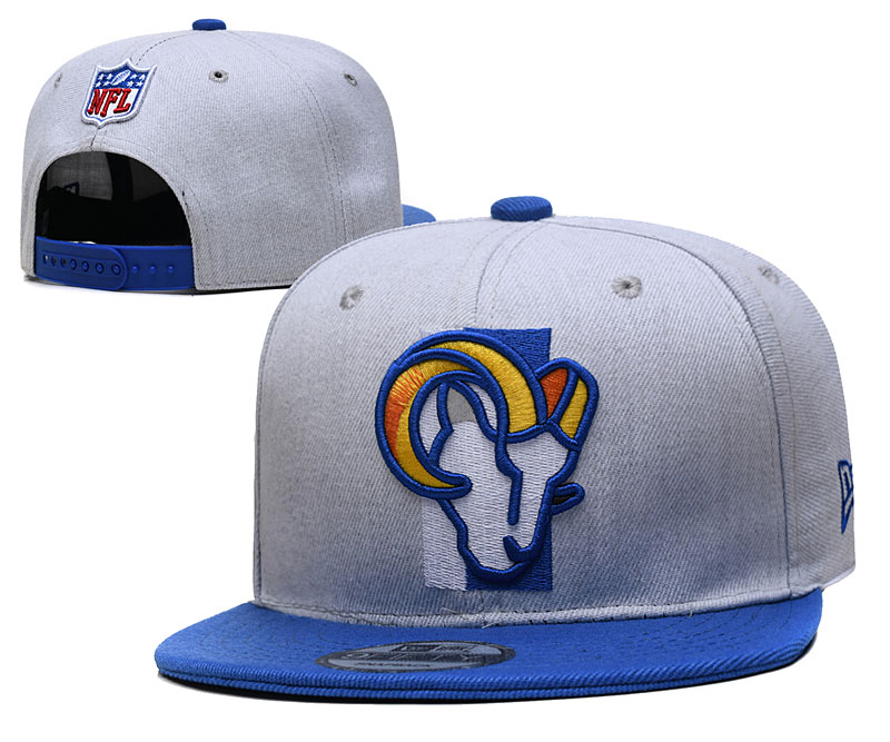Rams Team Logo Gray Adjustable Hat YD