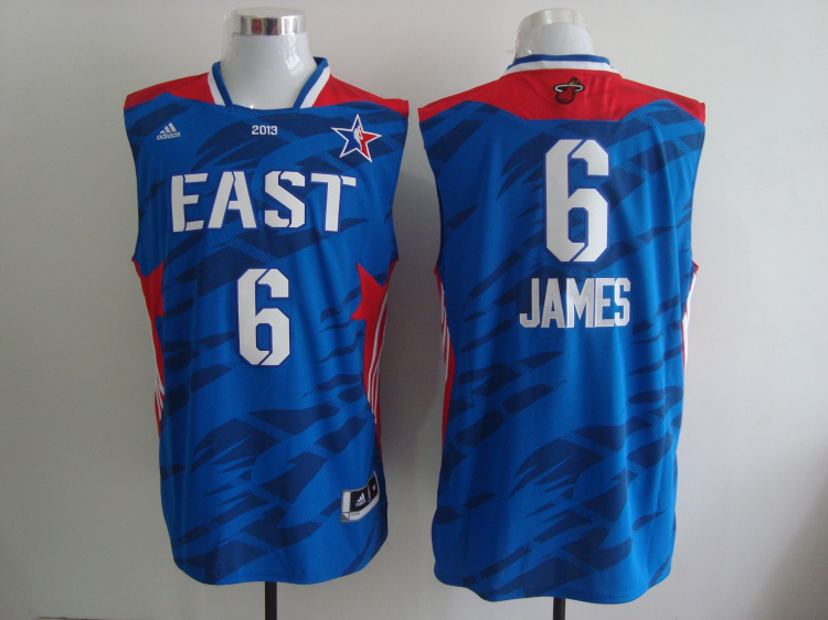2013 All Star East 6 James Blue Jerseys