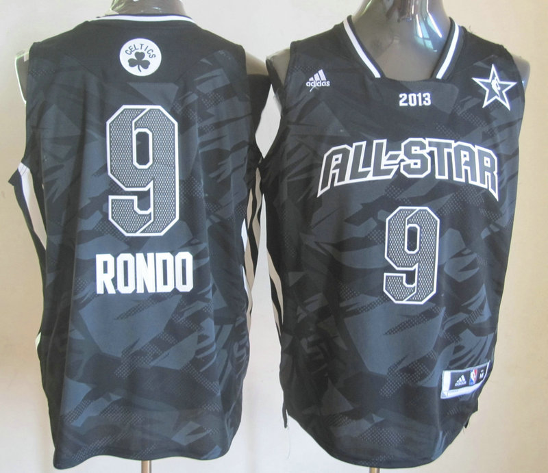 2013 All Star East 9 Rondo Black Jerseys