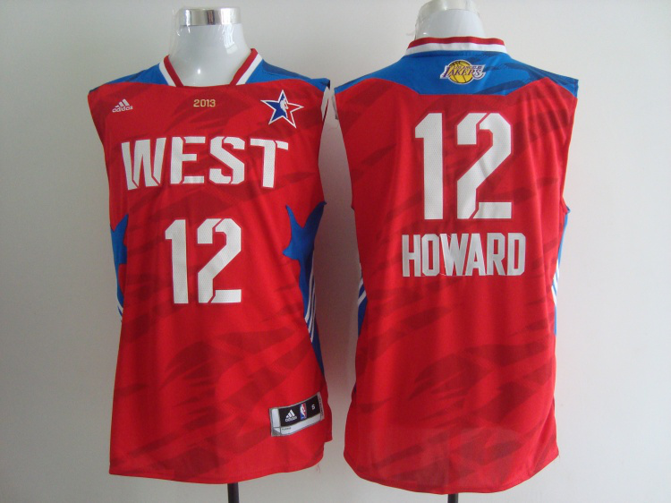 2013 All Star West 12 Howard Red Jerseys