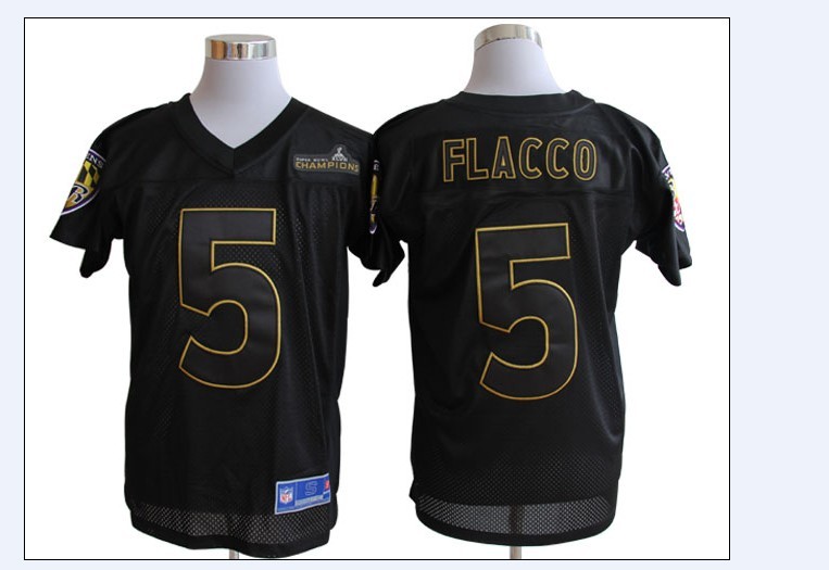Baltimore Ravens Pro Line 5 Joe Flacco Super Bowl XLVII Champions Jerseys