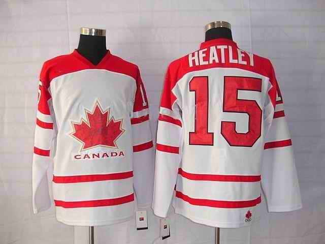 Canada 15 Heatley White Jerseys