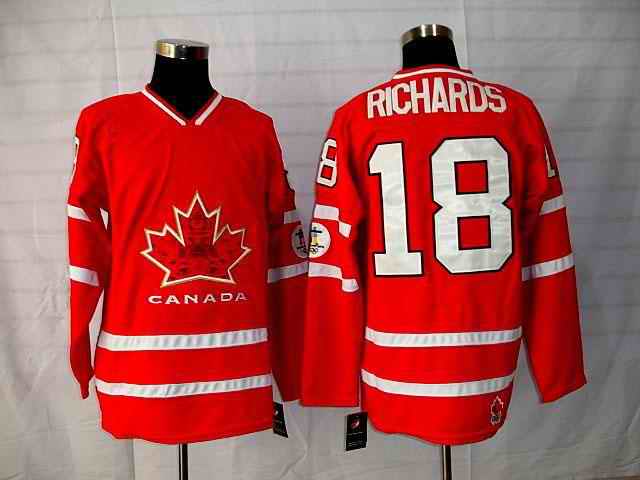 Canada 18 Richard Red Jerseys