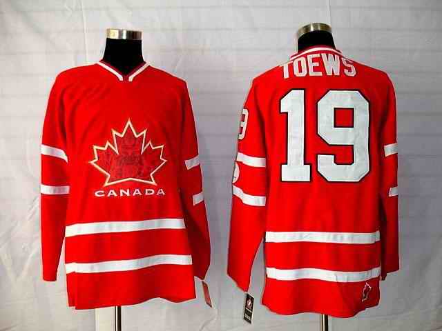 Canada 19 Toews Red Jerseys