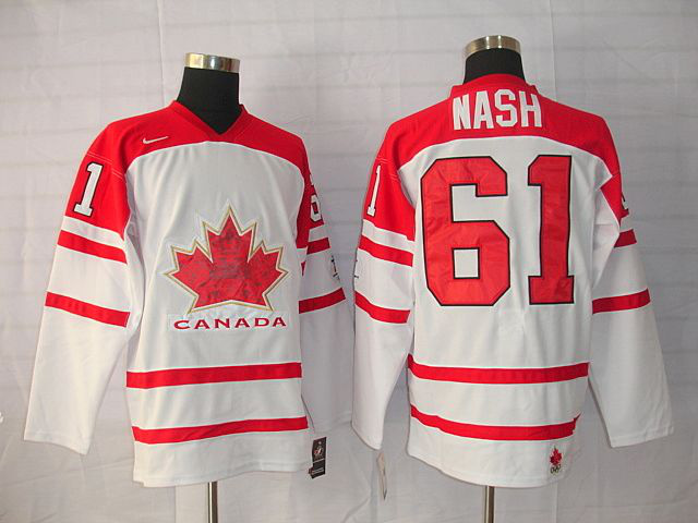 Canada 61 NASH White Jerseys