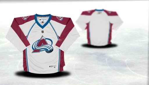 Colorado Avalanche Youth Customized White Jersey