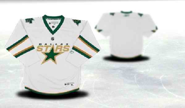 Dallas Stars Youth Customized White Third Jersey