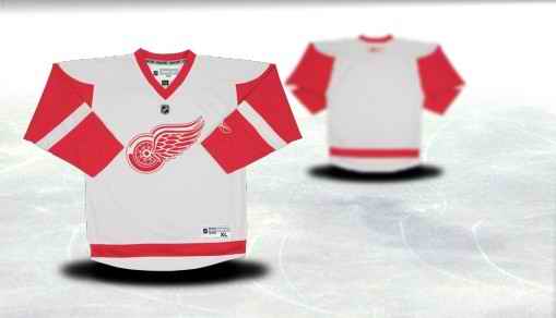 Detroit Red Wings Youth Customized White Jersey