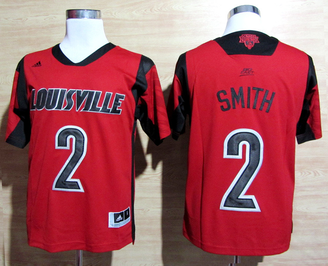 Louisville Cardinals 2 Smith Red Big East Jerseys