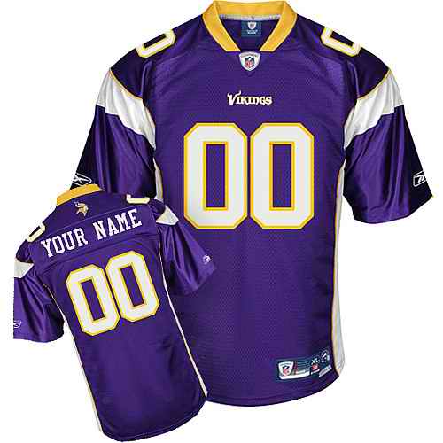 Minnesota Vikings Youth Customized purple Jersey