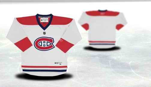 Montreal Canadiens Youth Customized White Jersey