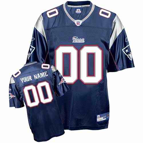 New England Patriots Youth Customized blue Jersey