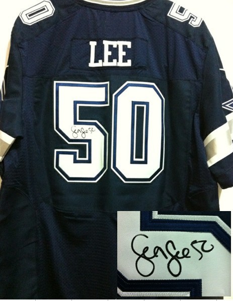 Nike Cowboys 50 Lee Blue Signature Edition Jerseys