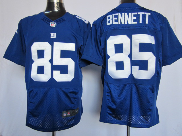 Nike Giants 85 Bennett Blue Elite Jerseys