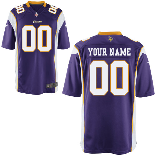 Nike Minnesota Vikings Youth Customized Game Team Color Jersey