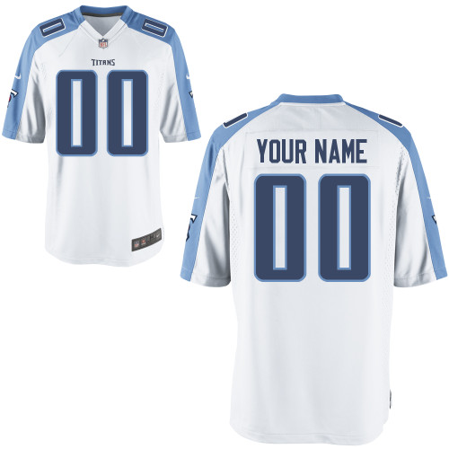 Nike Tennessee Titans Youth Customized Game Team White Jersey