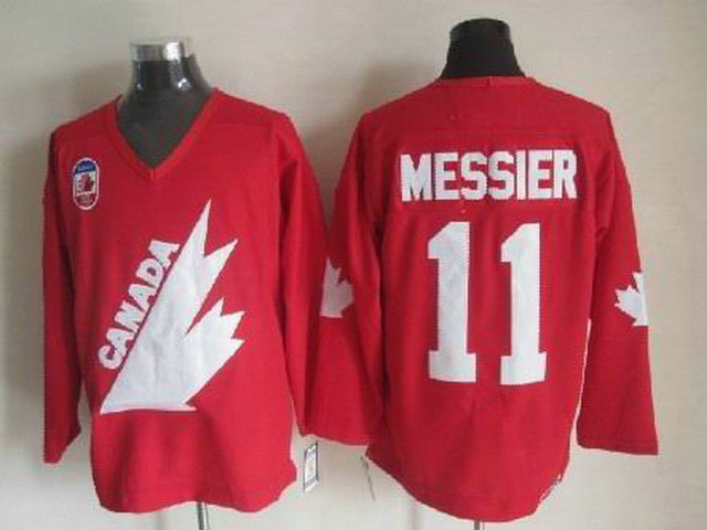 Olympic Team Canada 11 Messier Red CCM Jerseys