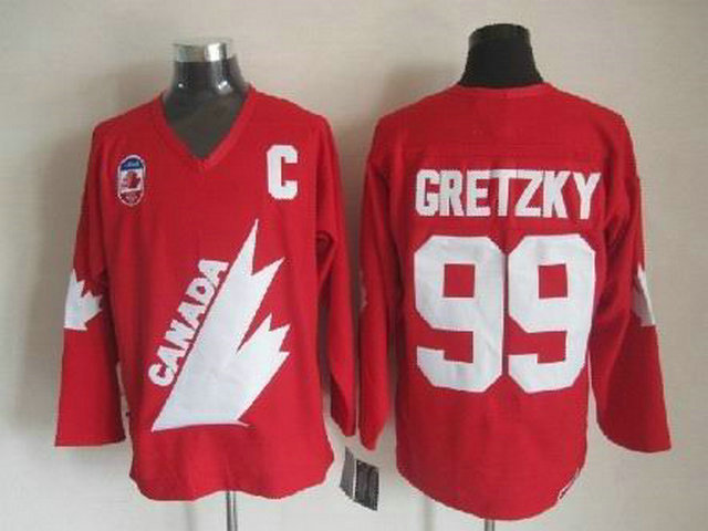 Olympic Team Canada 99 Gretzky Red With C Patch CCM Jerseys