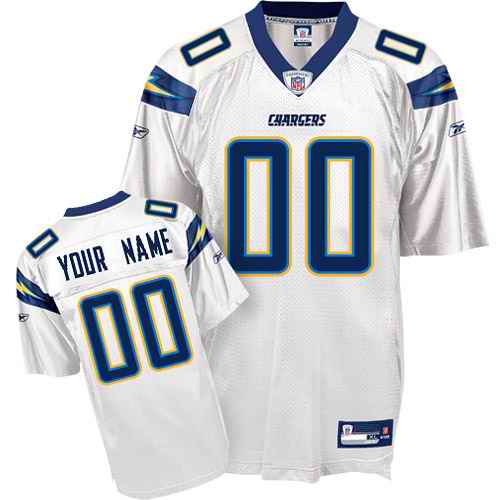 San Diego Chargers Youth Customized White Jersey