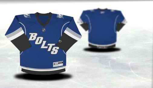 Tampa Bay Lightning Youth Customized Blue Third Jersey