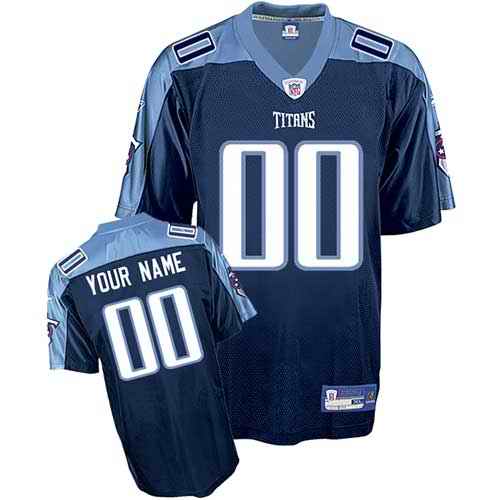 Tennessee Titans Men Customized dark blue Jersey