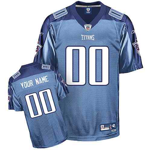 Tennessee Titans Men Customized light blue Jersey